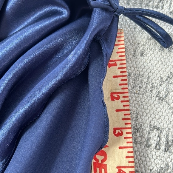 Lus Chic NWT Navy Pajama Slip with Scalloped side slit Sz 3X - Picture 15 of 15